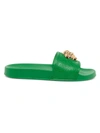 Versace Palazzo Pool Slides In Bright Green