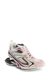Balenciaga 40mm X-pander Mesh & Nylon Sneakers In Pink/ Silver