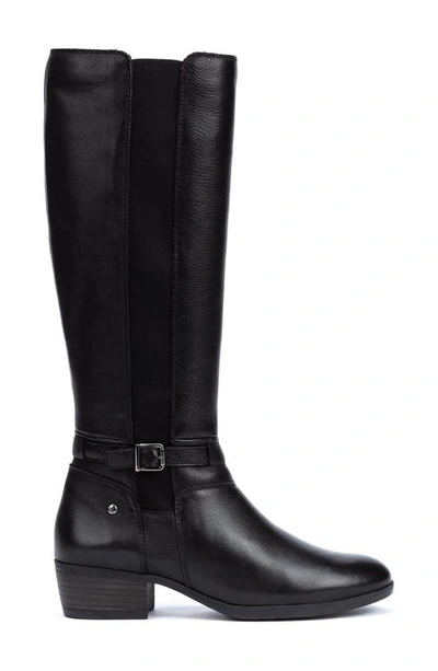 Pikolinos Daroca Leather Knee High Boot In Black