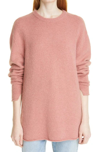 Rag & Bone Cotton-blend Elsa Sweater In Mauve