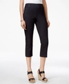 JM COLLECTION WOMEN'S EMBELLISHED PULL-ON CAPRI PANTS, CREATED FOR MACY'S