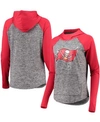 G-iii 4her By Carl Banks Women's Heathered Gray-red Tampa Bay Buccaneers Championship Ring Pullover Hoodie In Heather Gray-red