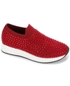 Kenneth Cole Reaction Women's Cameron Jewel Joggers Sneakers In Brick