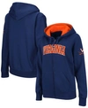 STADIUM ATHLETIC WOMEN'S NAVY VIRGINIA CAVALIERS ARCHED NAME FULL-ZIP HOODIE