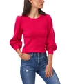 1.state Balloon Sleeve Crewneck Rib Sweater In Beetroot