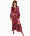 INC INTERNATIONAL CONCEPTS FLORAL-PRINT SHIRTDRESS, CREATED FOR MACY'S