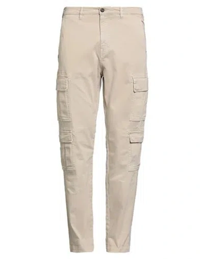 40weft Man Pants Beige Size 28 Cotton, Elastane In Black