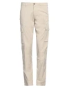 40weft Man Pants Beige Size 30 Cotton, Elastane