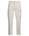 40weft Man Pants Beige Size 32 Cotton, Elastane In Neutral