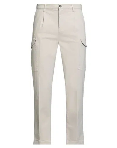 40weft Man Pants Beige Size 32 Cotton, Elastane In Sand