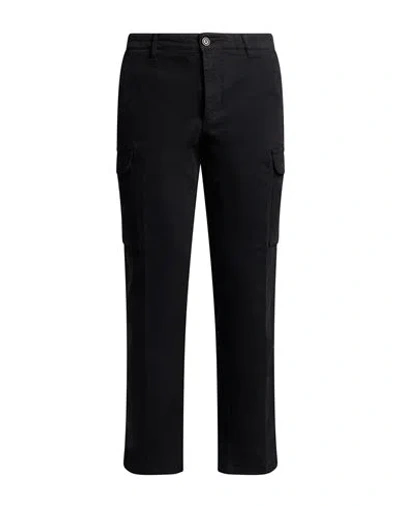 40weft Man Pants Black Size 34 Cotton, Elastane