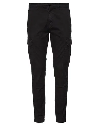 40weft Man Pants Black Size 36 Cotton, Elastane