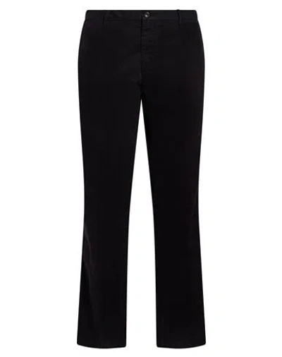40weft Man Pants Black Size 38 Cotton, Elastane