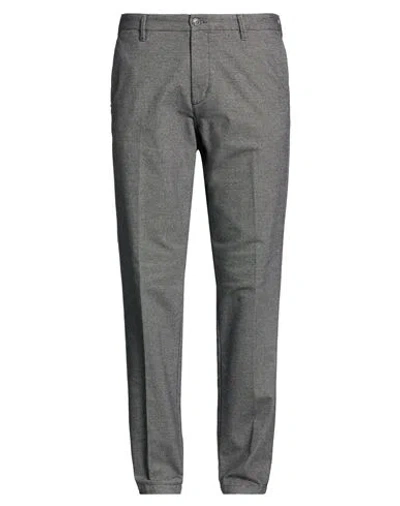40weft Man Pants Black Size 40 Cotton, Polyester, Viscose, Elastane In Gray