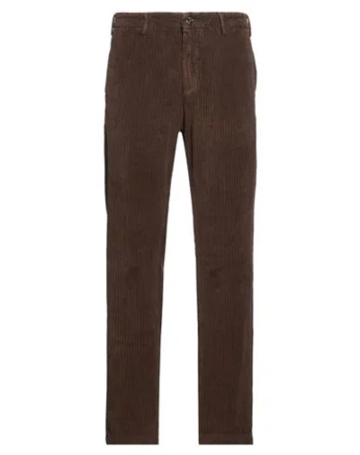 40weft Man Pants Brown Size 30 Cotton, Elastane