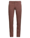 40weft Man Pants Camel Size 38 Cotton, Elastane