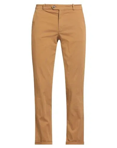 40weft Man Pants Camel Size 34 Cotton, Tencel, Elastane In Sand
