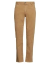 40weft Man Pants Khaki Size 38 Cotton, Elastane