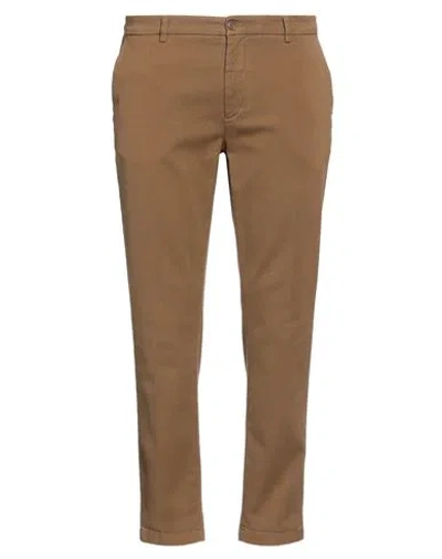 40weft Man Pants Camel Size 38 Organic Cotton, Cotton, Elastane In Beige