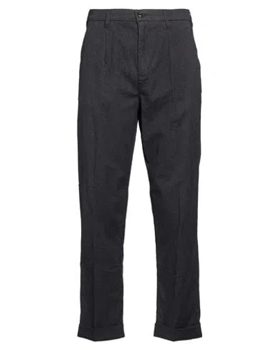 40weft Man Pants Charcoal Size 36 Cotton, Elastane In Gray
