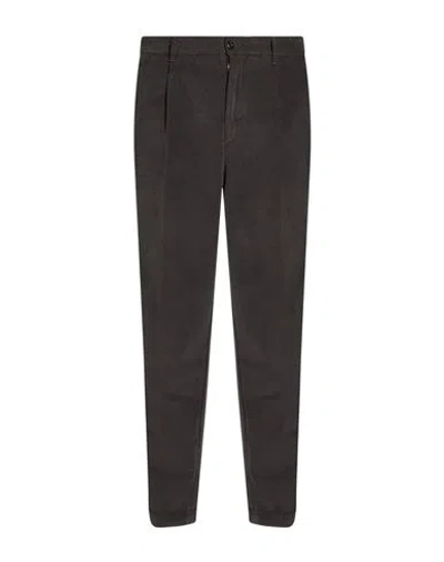 40weft Man Pants Charcoal Size 36 Cotton, Modal, Elastane In Multi