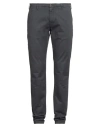 40weft Man Pants Lead Size 40 Cotton, Elastane In Gray
