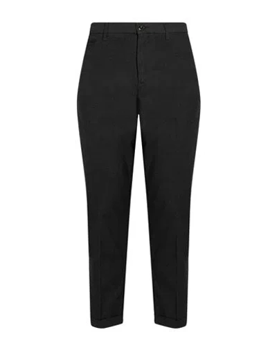 40weft Man Pants Charcoal Size 40 Cotton, Elastane In Gray