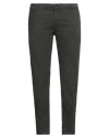40weft Man Pants Charcoal Size 42 Cotton, Elastane In Gray
