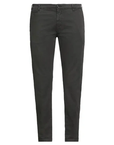 40weft Man Pants Charcoal Size 42 Cotton, Elastane