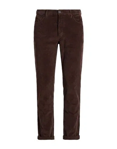 40weft Man Pants Chocolate Brown Size 30 Cotton, Lyocell, Elastane