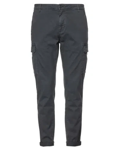 40weft Man Pants Grey Size 40 Cotton, Elastane In Gray