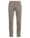 40weft Man Pants Khaki Size 34 Viscose, Polyamide, Elastane