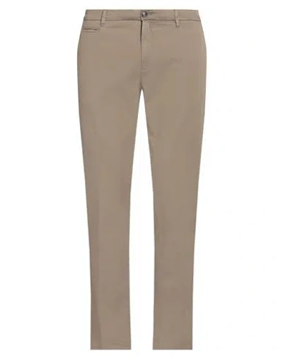 40weft Man Pants Khaki Size 36 Cotton, Elastane In Beige