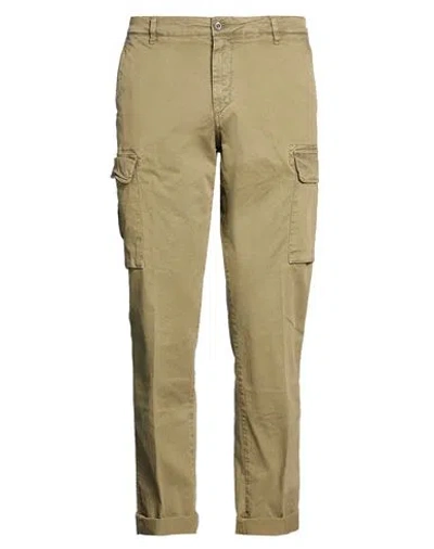 40weft Man Pants Khaki Size 36 Cotton, Elastane In Nude