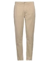 40weft Man Pants Khaki Size 38 Cotton, Elastane
