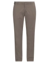 40weft Man Pants Khaki Size 38 Cotton, Elastane In Beige
