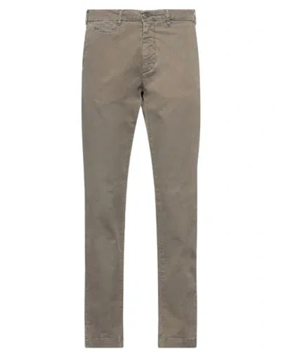 40weft Man Pants Khaki Size 40 Cotton, Elastane In Beige