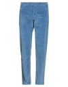 40weft Man Pants Light Blue Size 38 Cotton, Modal, Elastane
