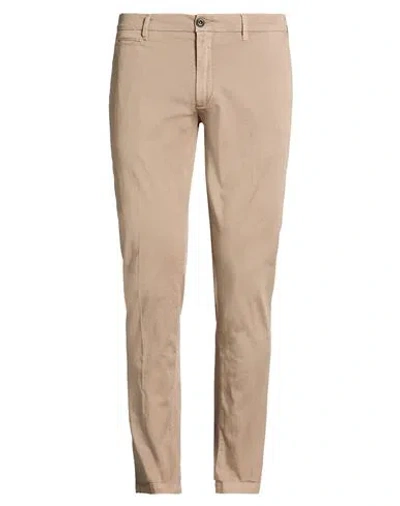 40weft Man Pants Light Brown Size 38 Cotton, Elastane In Neutral