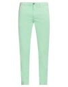 40weft Man Pants Light Green Size 38 Cotton, Elastane