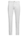 40weft Man Pants Light Grey Size 38 Cotton, Elastane