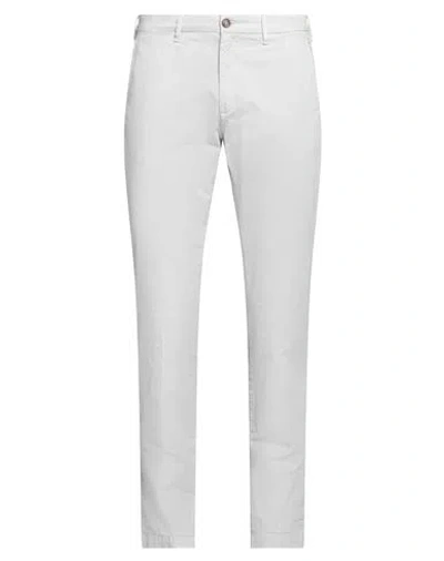 40weft Man Pants Light Grey Size 38 Cotton, Elastane