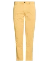 40weft Man Pants Marigold Size 36 Cotton, Elastane In Yellow
