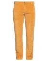40weft Man Pants Marigold Size 38 Cotton, Modal, Elastane In Yellow