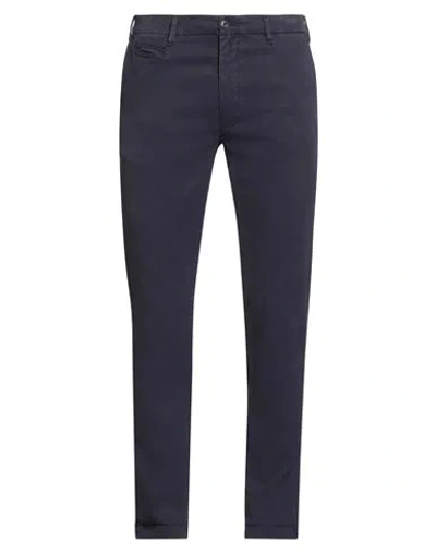 40weft Man Pants Midnight Blue Size 32 Cotton, Elastane