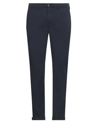 40weft Man Pants Midnight Blue Size 38 Cotton, Elastane