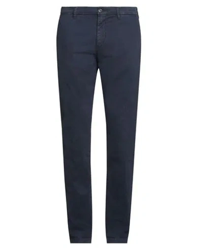 40weft Man Pants Midnight Blue Size 34 Cotton, Elastane