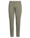 40weft Man Pants Sage Green Size 36 Cotton, Elastane In Green