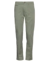 40weft Man Pants Military Green Size 30 Cotton, Linen, Elastane