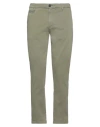 40weft Man Pants Military Green Size 36 Cotton, Elastane